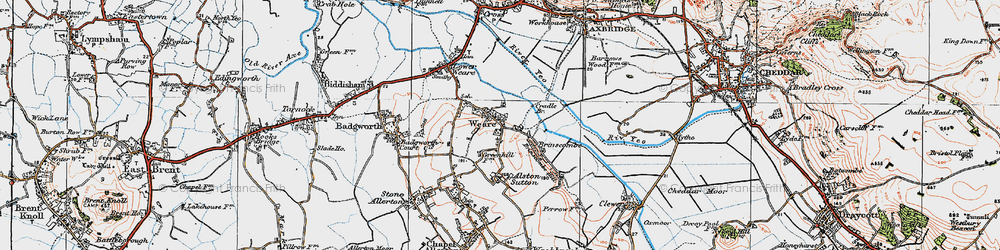 Old map of Sparrow Hill in 1919