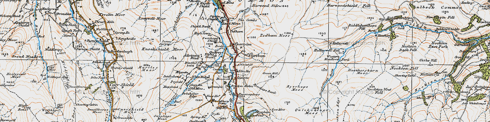 Old map of Breckonholme in 1925