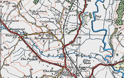 Old map of Spath in 1921