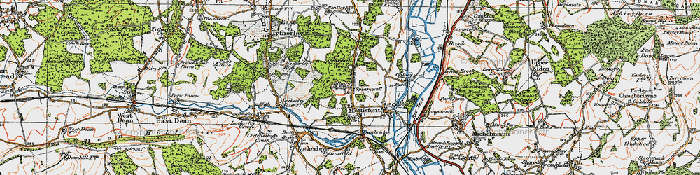 Old map of Spearywell in 1919