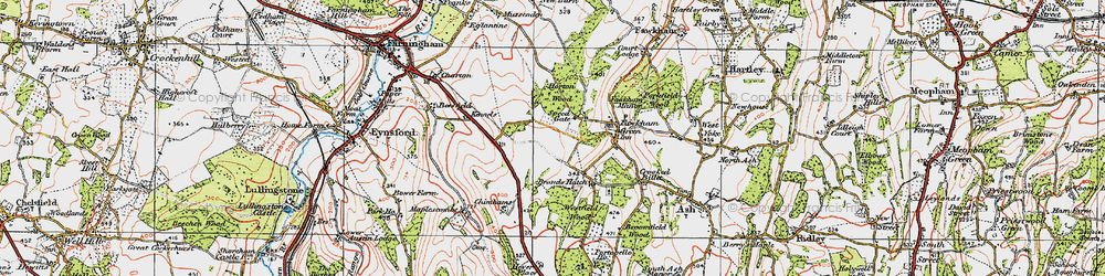 Old map of Speed Gate in 1920