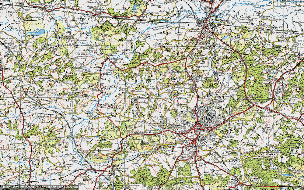 Old Map of Speldhurst, 1920 in 1920
