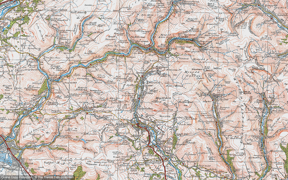 Old Map of Spelter, 1922 in 1922