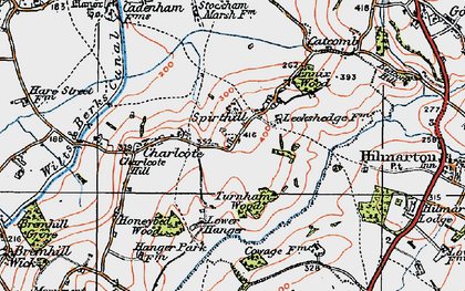 Old map of Spirthill in 1919
