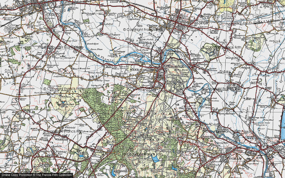 Old Map of Spital, 1920 in 1920