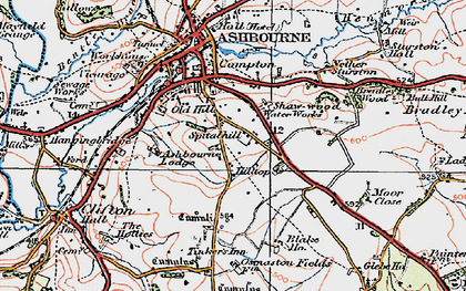 Old map of Spitalhill in 1921