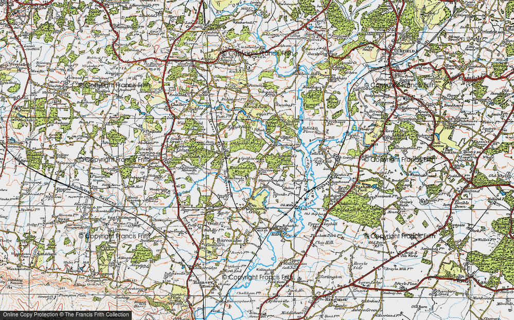 Old Map of Spithurst, 1920 in 1920