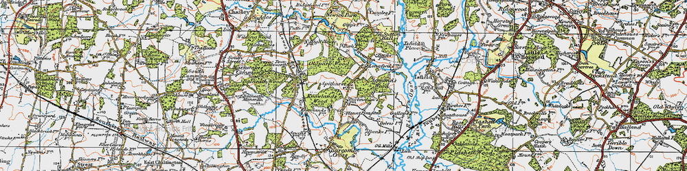 Old map of Spithurst in 1920