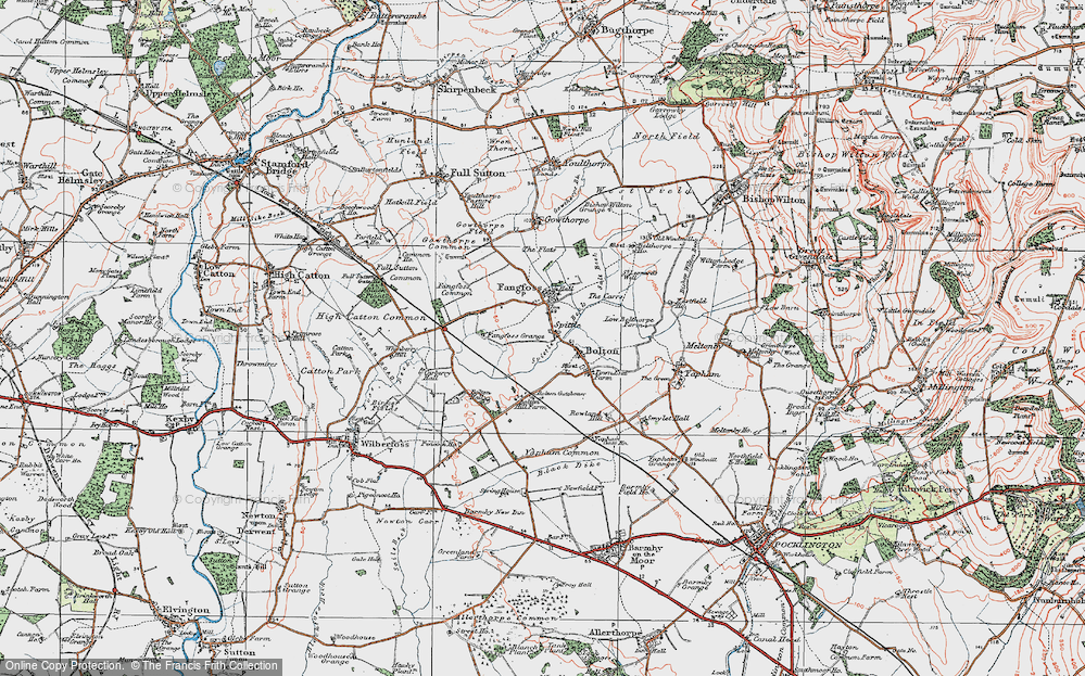Old Map of Spittal, 1924 in 1924