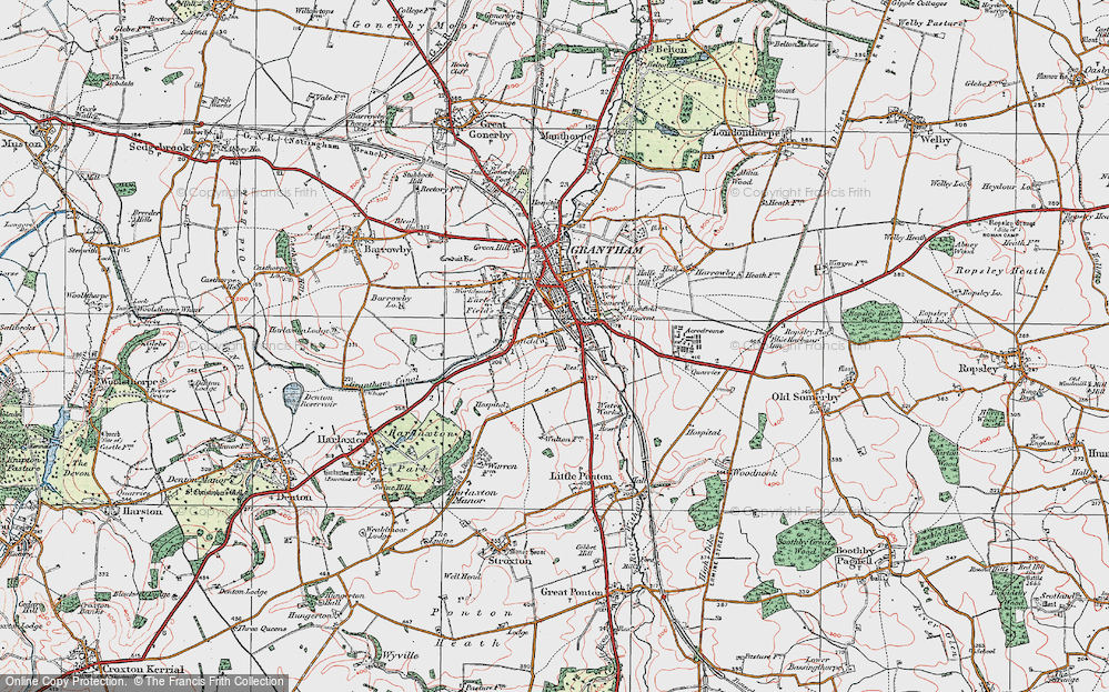 Old Map of Spittlegate, 1922 in 1922