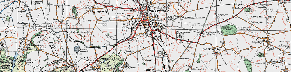 Old map of Spittlegate in 1922