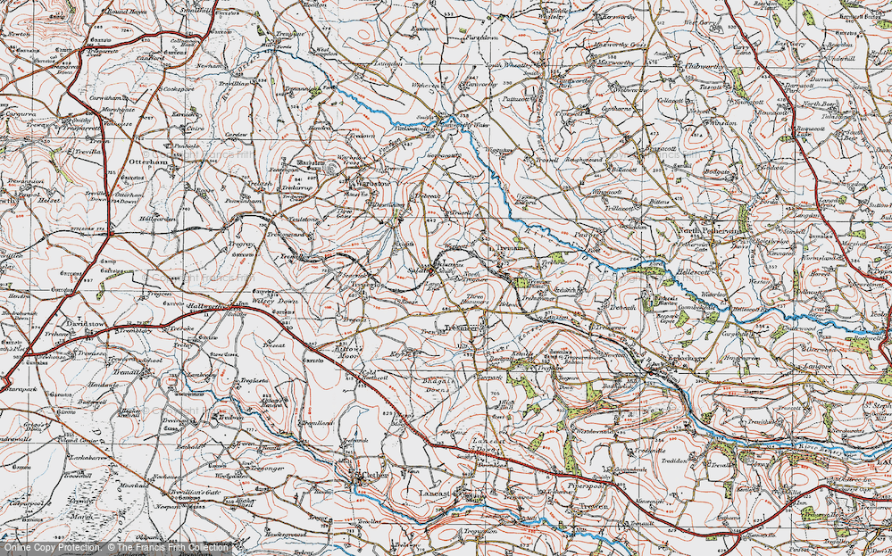 Old Map of Splatt, 1919 in 1919
