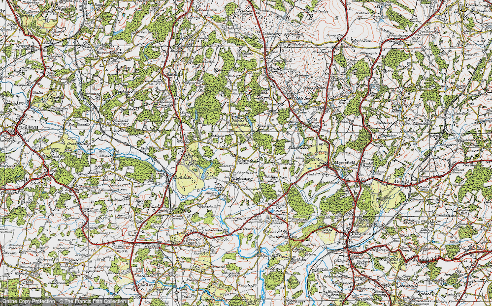 Old Map of Splayne's Green, 1920 in 1920