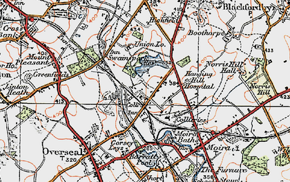 Old map of Spring Cottage in 1921