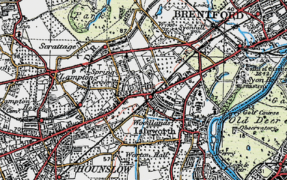 Old map of Spring Grove in 1920