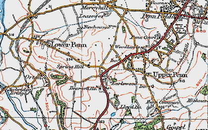 Old map of Spring Hill in 1921
