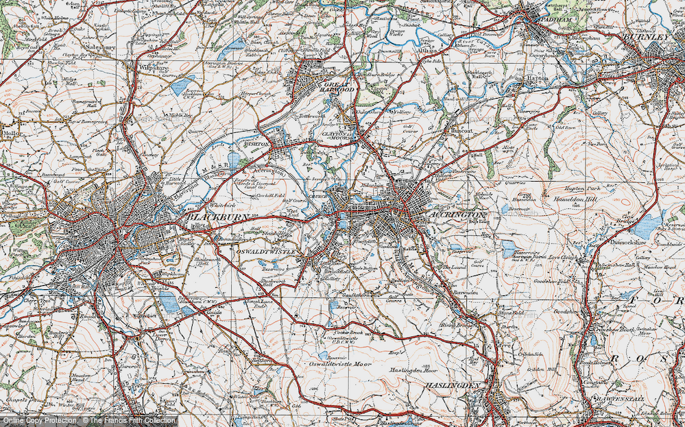Old Map of Spring Hill, 1924 in 1924