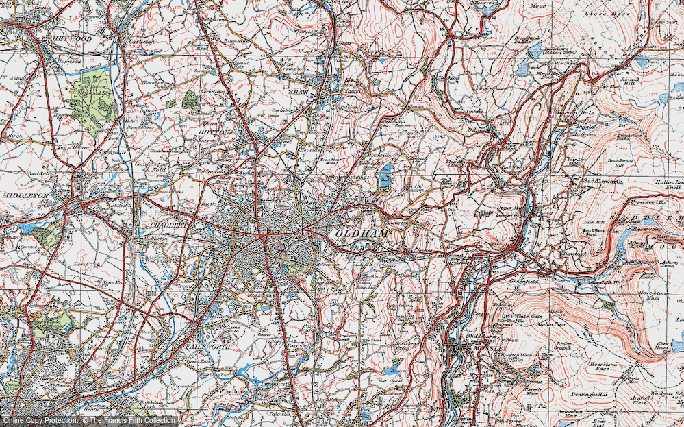 Old Map of Spring Hill, 1924 in 1924
