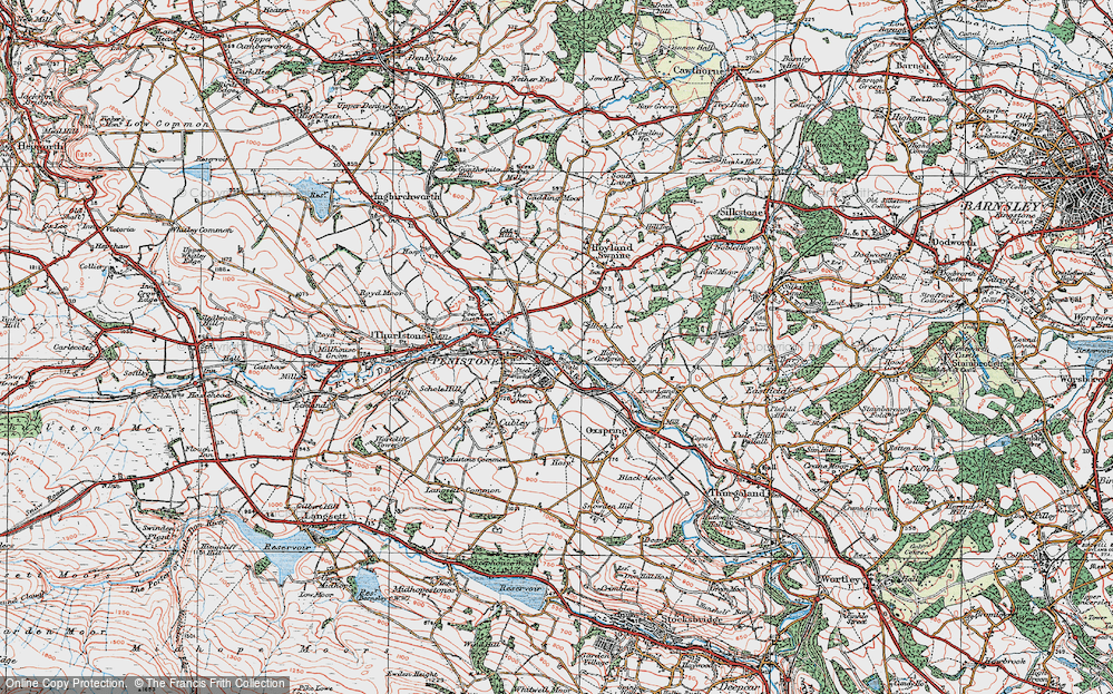 Old Map of Spring Vale, 1924 in 1924