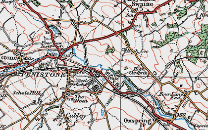 Old map of Spring Vale in 1924