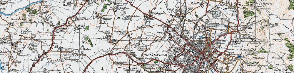 Old map of Springbank in 1919