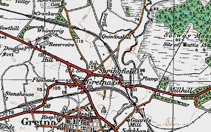 Old map of Alderman's Seat in 1925
