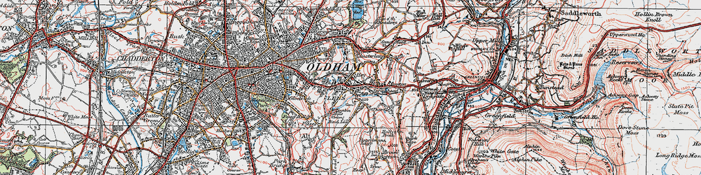 Old map of Springhead in 1924