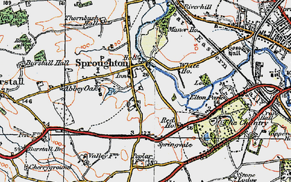 Old map of Abbey Oaks in 1921