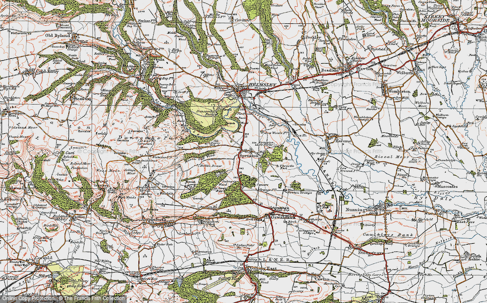 Old Map of Sproxton, 1925 in 1925