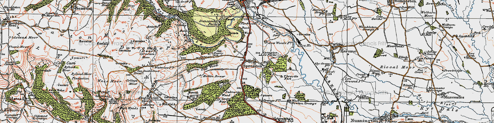 Old map of Beech Wood in 1925