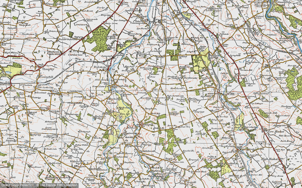 Old Map of Sprunston, 1925 in 1925
