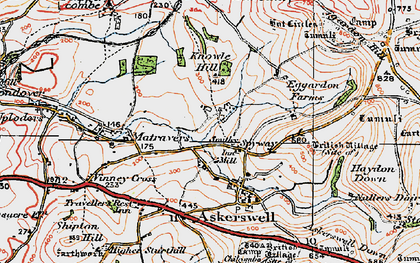 Old map of Spyway in 1919