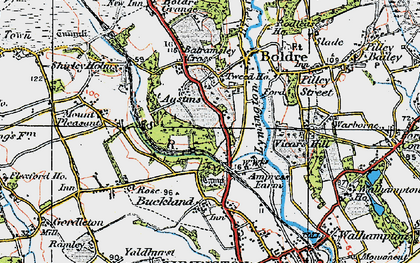 Old map of St Austins in 1919