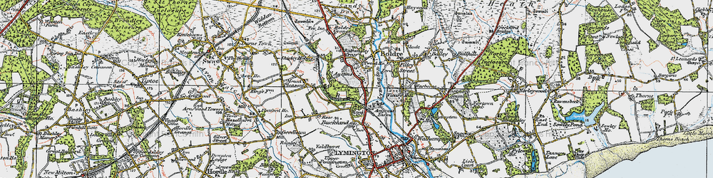 Old map of St Austins in 1919