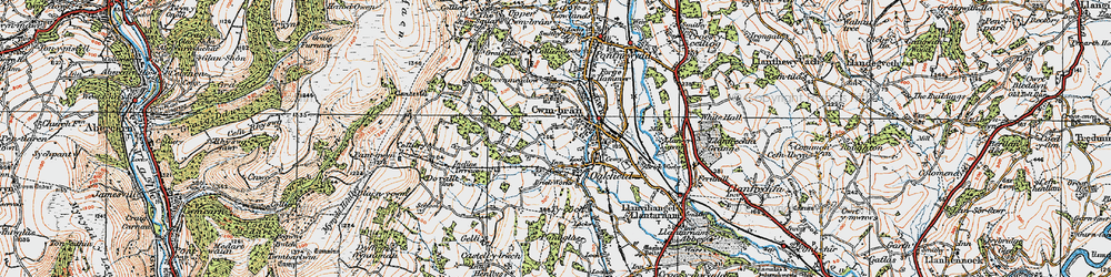 Old map of St Dials in 1919
