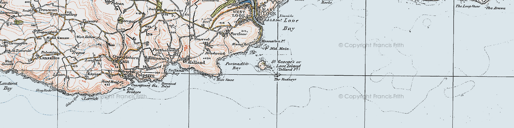 Old map of St George's in 1919