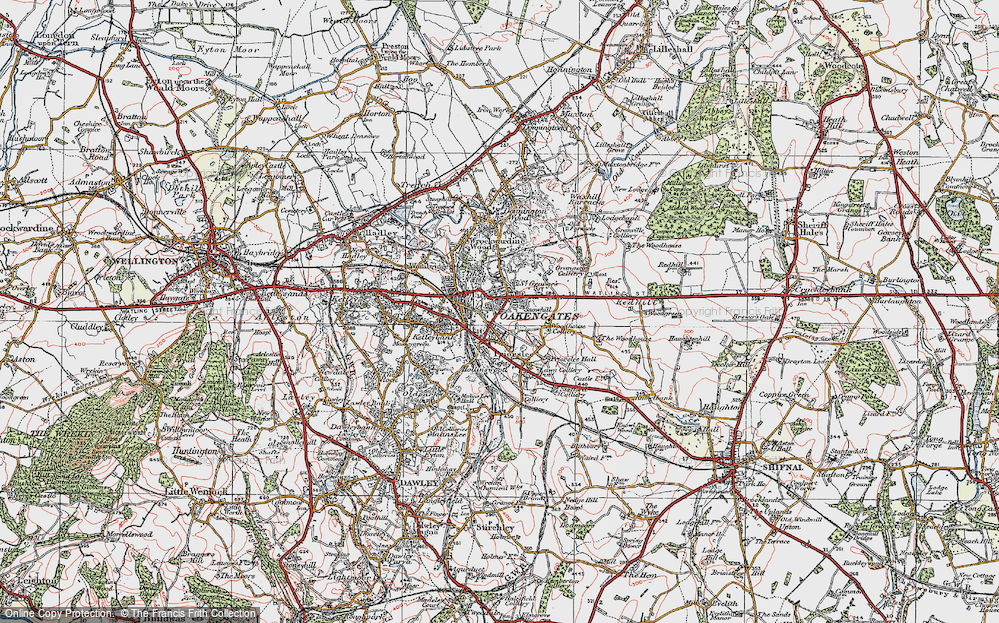 Old Map of St George's, 1921 in 1921