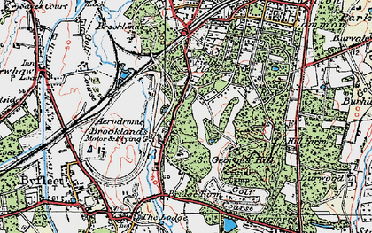 Old map of St George's Hill in 1920