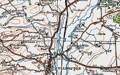 Old map of St George's Well in 1919