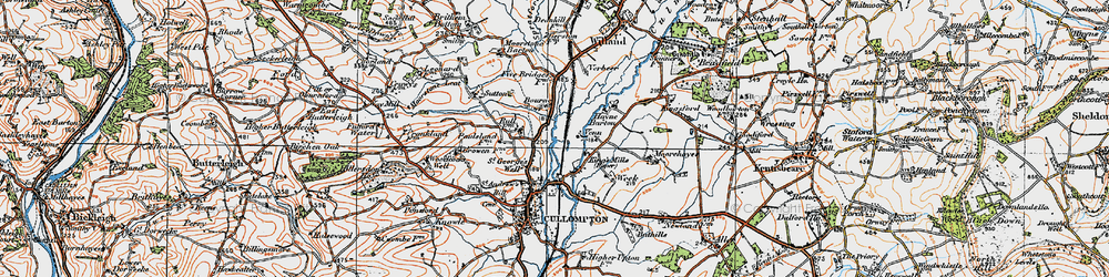 Old map of St George's Well in 1919