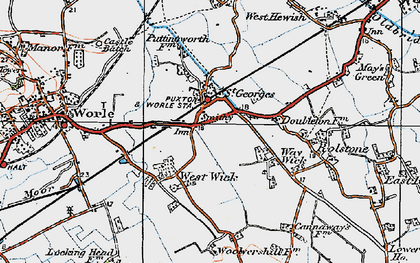 Old map of St Georges in 1919