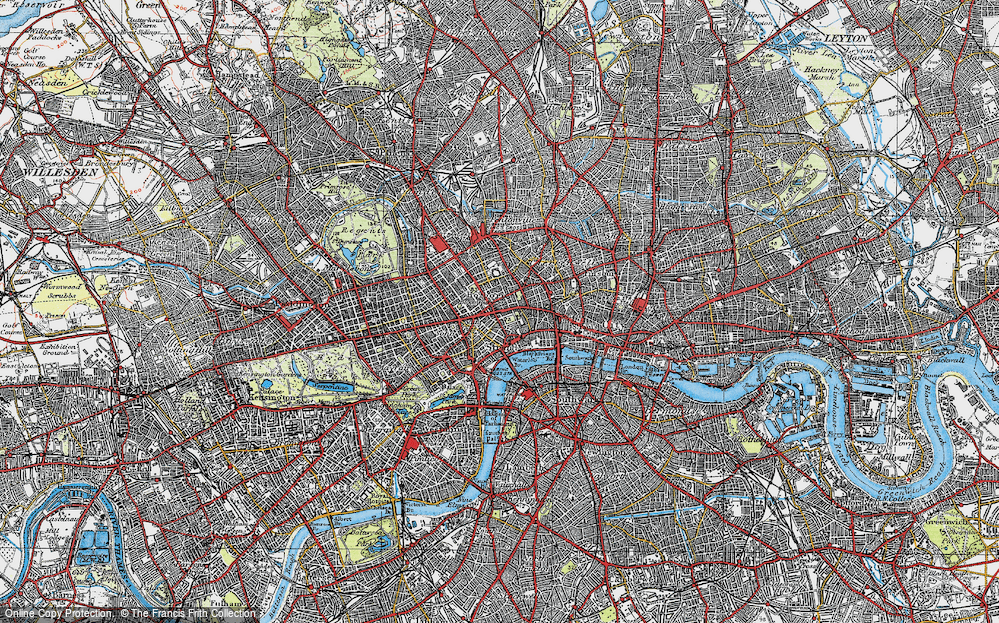 Old Map of St Giles, 1920 in 1920