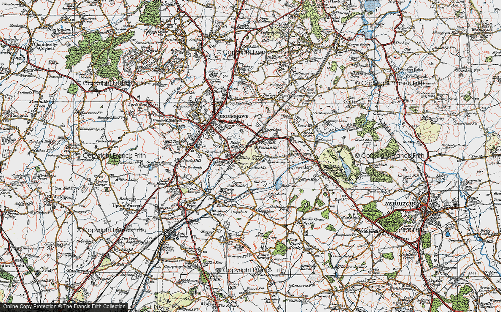 Old Map of St Godwalds, 1919 in 1919