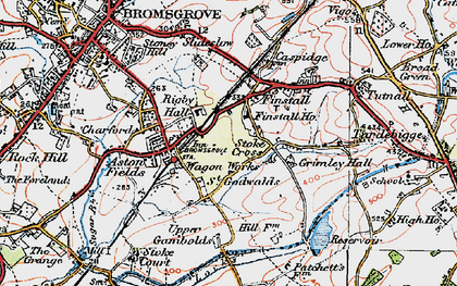 Old map of St Godwalds in 1919