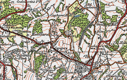 Old map of St Helen's in 1921