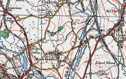Old map of St Helen's in 1924