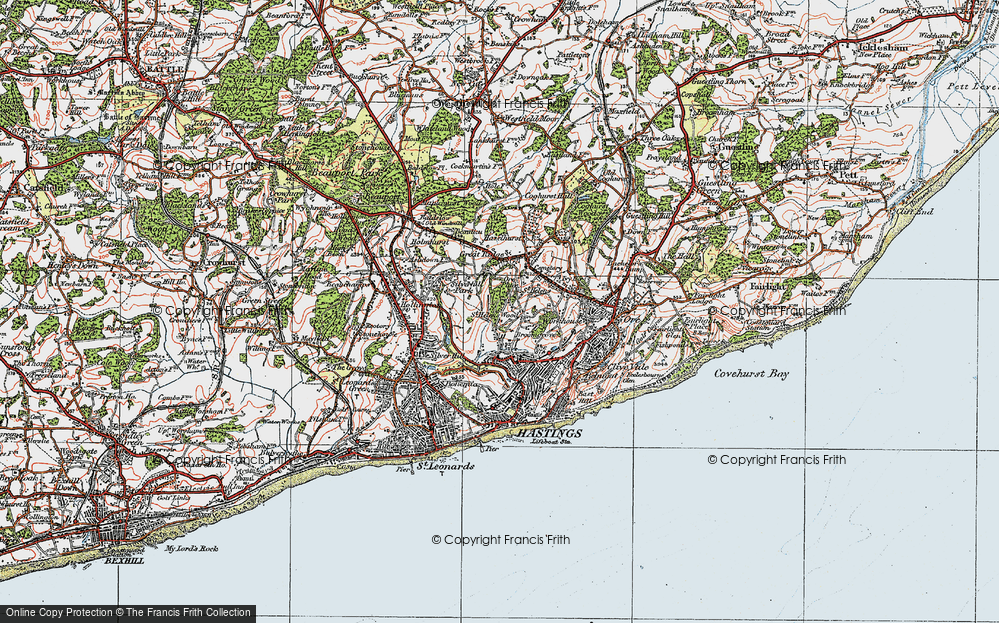 Old Map of St Helen's Wood, 1921 in 1921