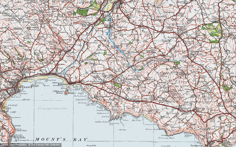 Old Map of St Hilary, 1919 in 1919