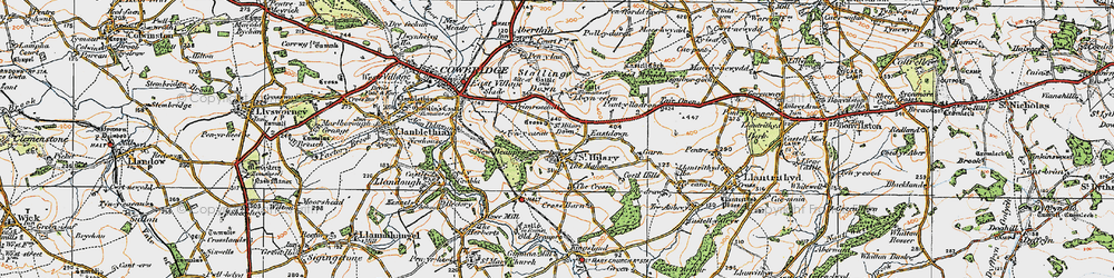 Old map of St Hilary in 1922