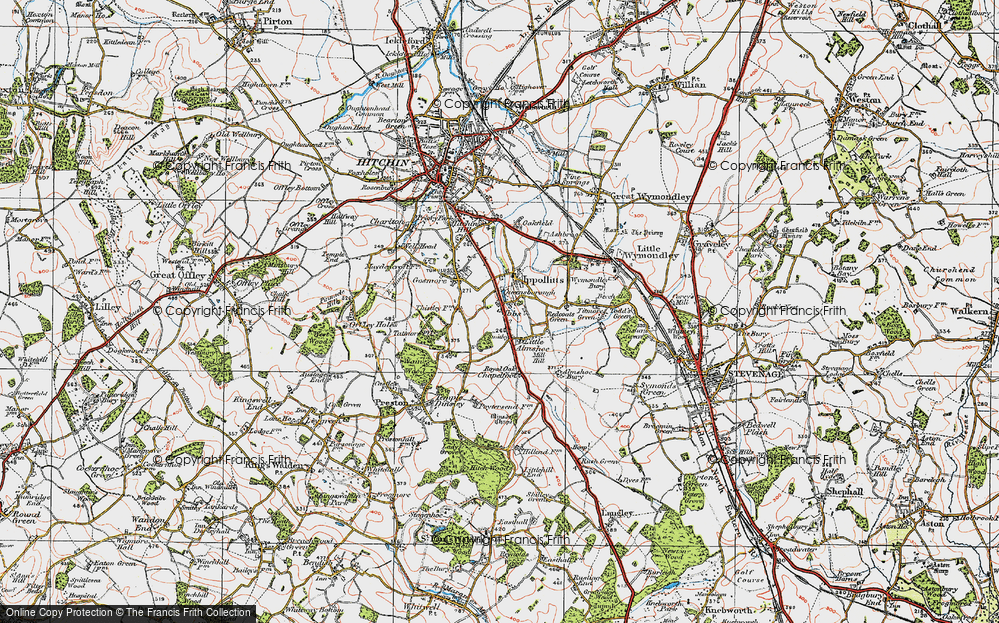 Old Map of St Ibbs, 1919 in 1919